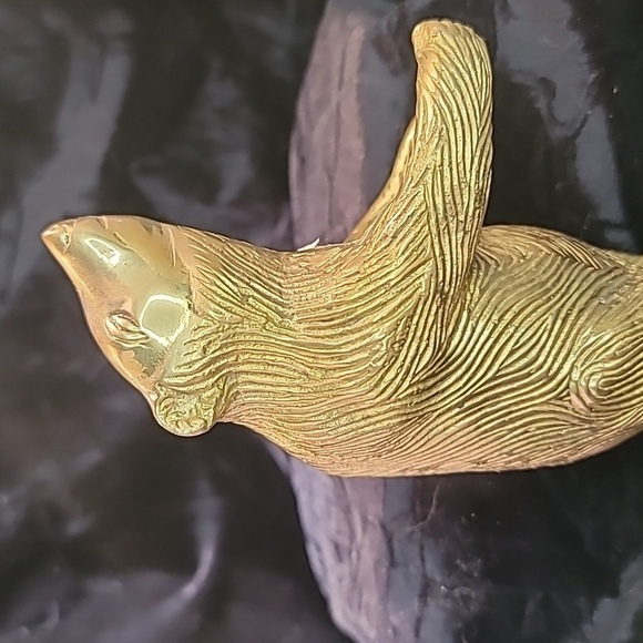 0282. Everybody Needs a Big Smiling Brass Bear!! - Picture 4 of 12